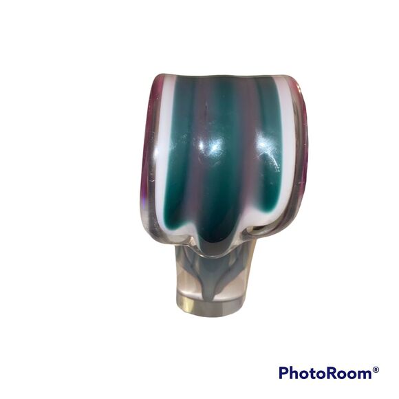 Paul Kedelv Flygfors Crystal Vase Swedish Vintage Art Glass Collector Signed - Picture 9 of 14